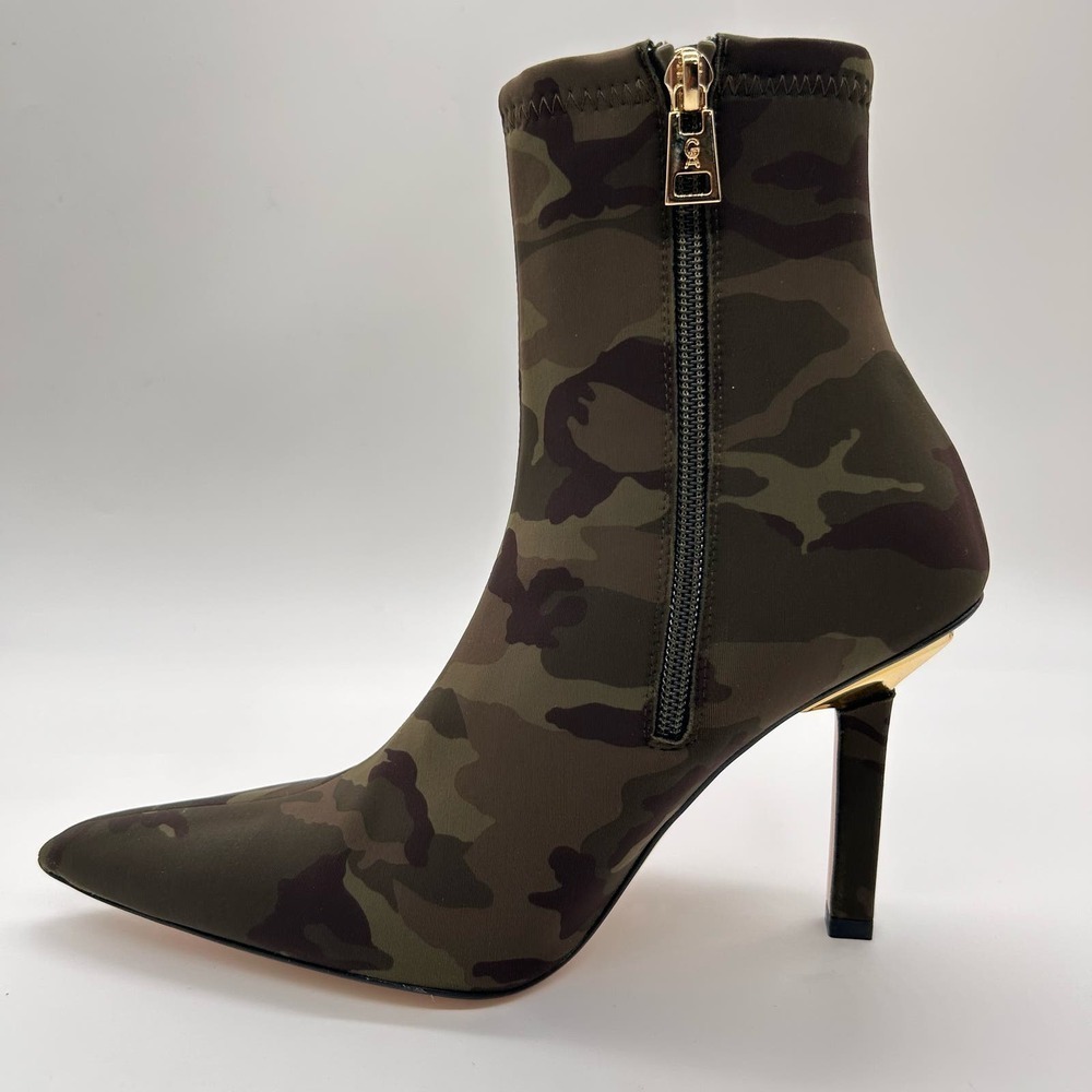 Good American Bootie Womens 7.5 Camo Neoprene High Kickstand Bootie NEW
